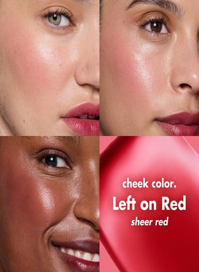 elf e.l.f. Cosmetics Sheer For It Blush Lip & Cheek Tint – Red (Classic Cherry Flush), Lightweight Sheer Liquid Color for Lips & Cheeks, Multi-Use Hydrating Formula, 10 mL - Image 2